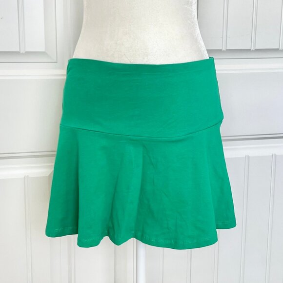 NWT H&M DIVIDED Bundle Navy Blue & Kelly Green Jersey Knit Mini Skirts Sz Small - Picture 2 of 12